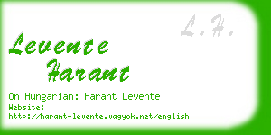 levente harant business card